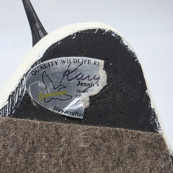 Handcrafted Common Loon Wildlife Figure Detailing Jennings Decoys 10" - Picture 4 of 10